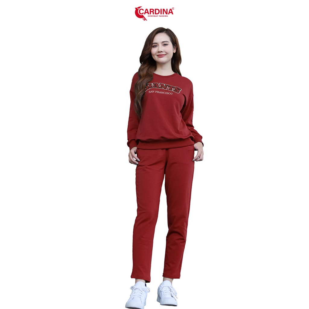 Đồ Bộ Nữ 𝐂𝐀𝐑𝐃𝐈𝐍𝐀 Chất Nỉ Da Cá Cao Cấp In Chữ Dáng Thể Thao Năng Động 2NiF02