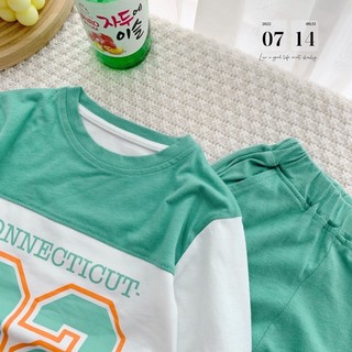 set bộ cotton dài tay cho bé
