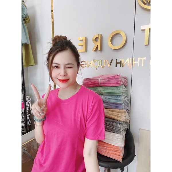 ÁO THUN GIẤY CỔ TRÒN