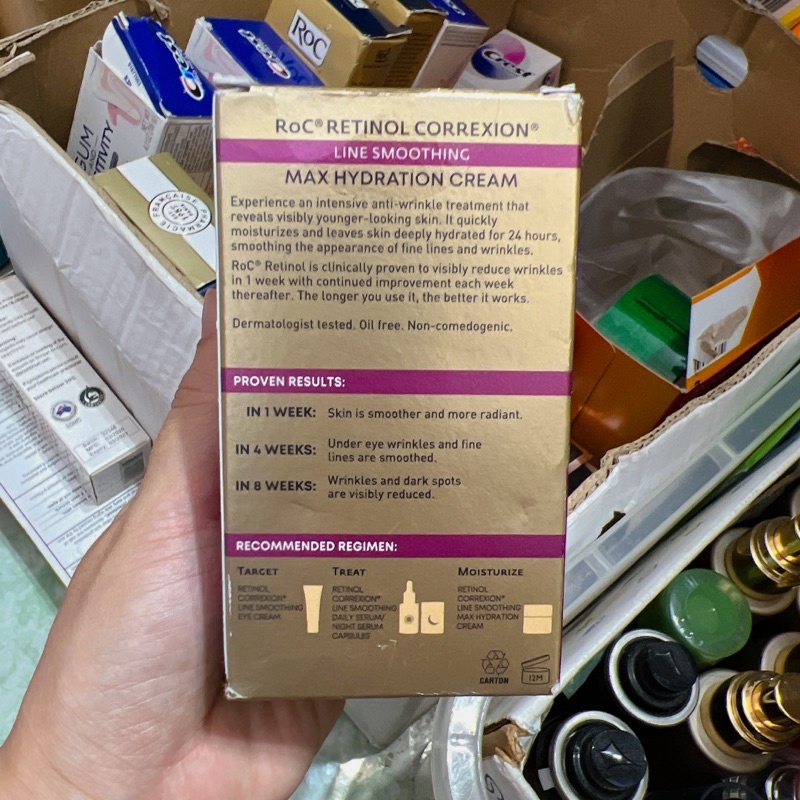 Kem chống lão hoá Roc Retinol Correxion Max Daily Hydration Creme 48g