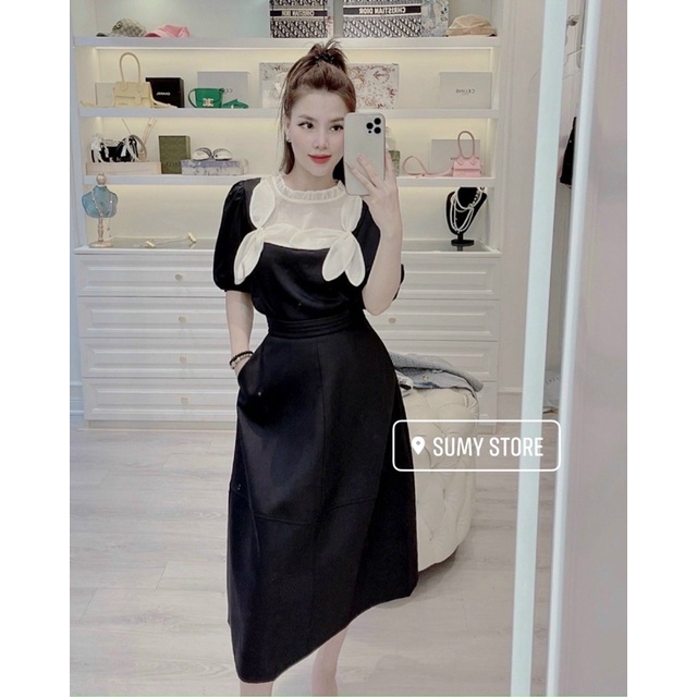Áo lụa phối cổ ren cao cấp Hàng nhập QC Sumystore