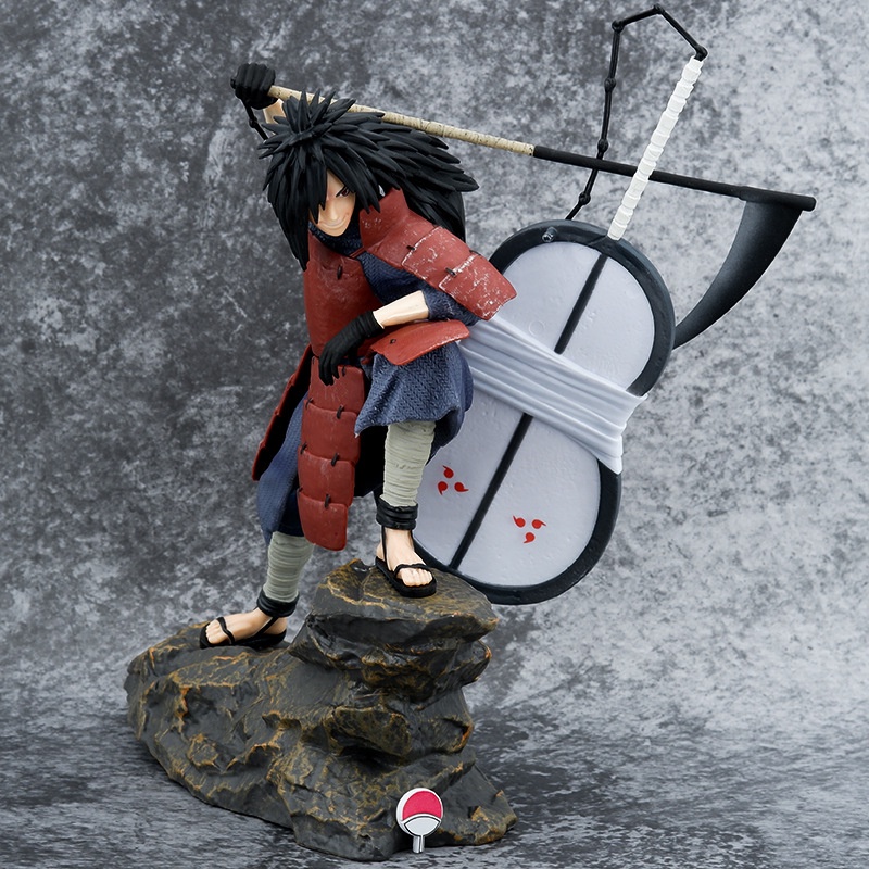 Mô hình madara đứng trên đá cao 3cm - mô hình film naruto madara siêu ngầu có box carton