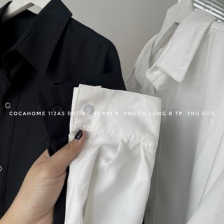 SƠMI LỤA TAY DÀI 2 MÀU ẢNH THẬT UNISEX