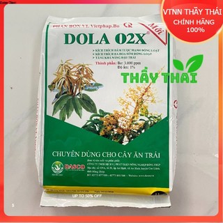 Phân Bón Dola 02X - 1kg, kích thích ra hoa đồng loạt, nghịch mùa, trái mùa cây xoài, sầu riêng