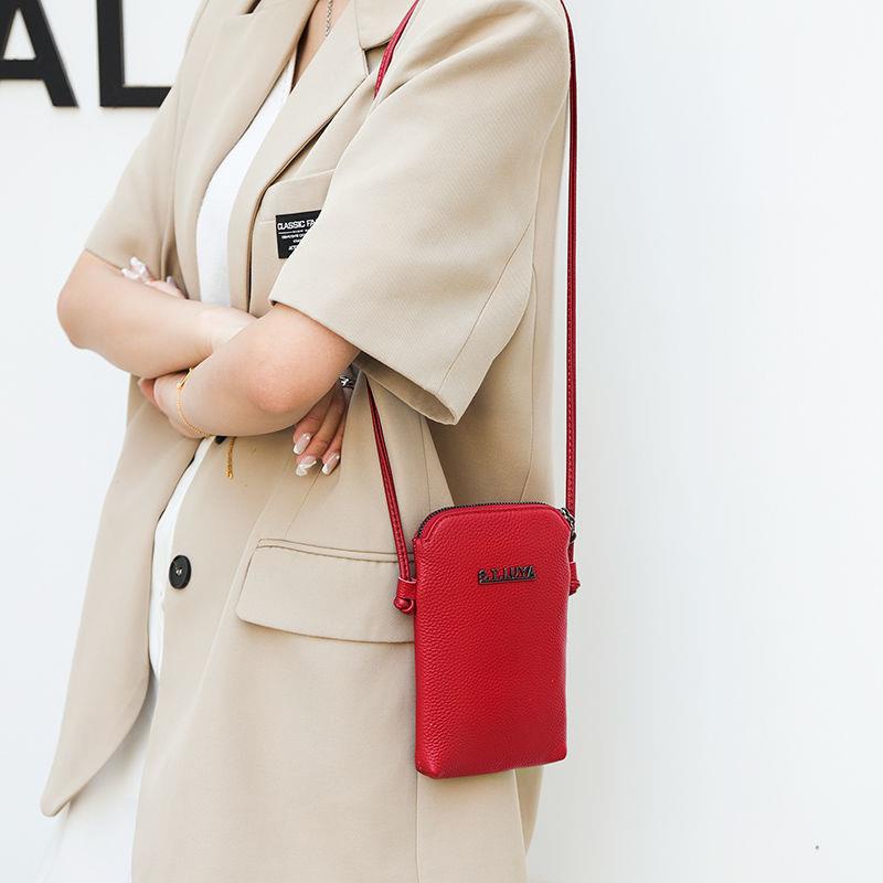 Túi Đeo Vai Da Bò Thật Mềm Mại Màu Kẹo Thời Trang 2022 Cho Nữ