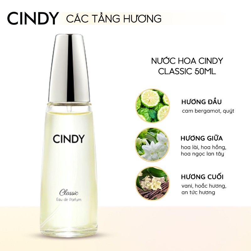 Combo 2 Nước hoa Cindy 50ml/chai