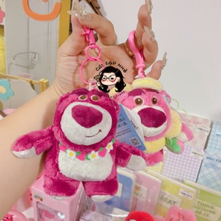 Móc khoá gấu dâu lotso chính hãng dễ thương móc khoá gắn túi hot trend 2022