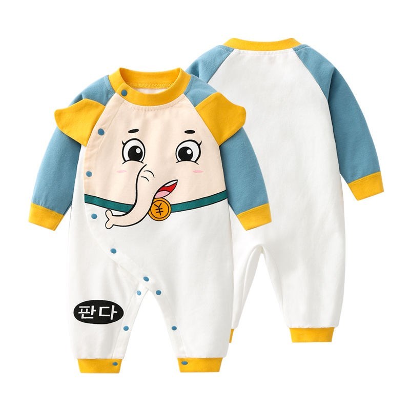 Body Yếm Dài Tay cho Bé Trai Bé Gái mẫu Quần áo trẻ em chất cotton mền mịn cho trẻ từ 3-12kg