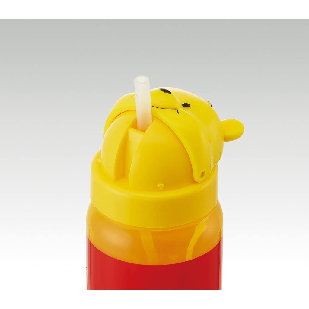 Bình nước cho bé- nhựa silicone có ống hút, quai cầm tay - hãng Skater - 350ml