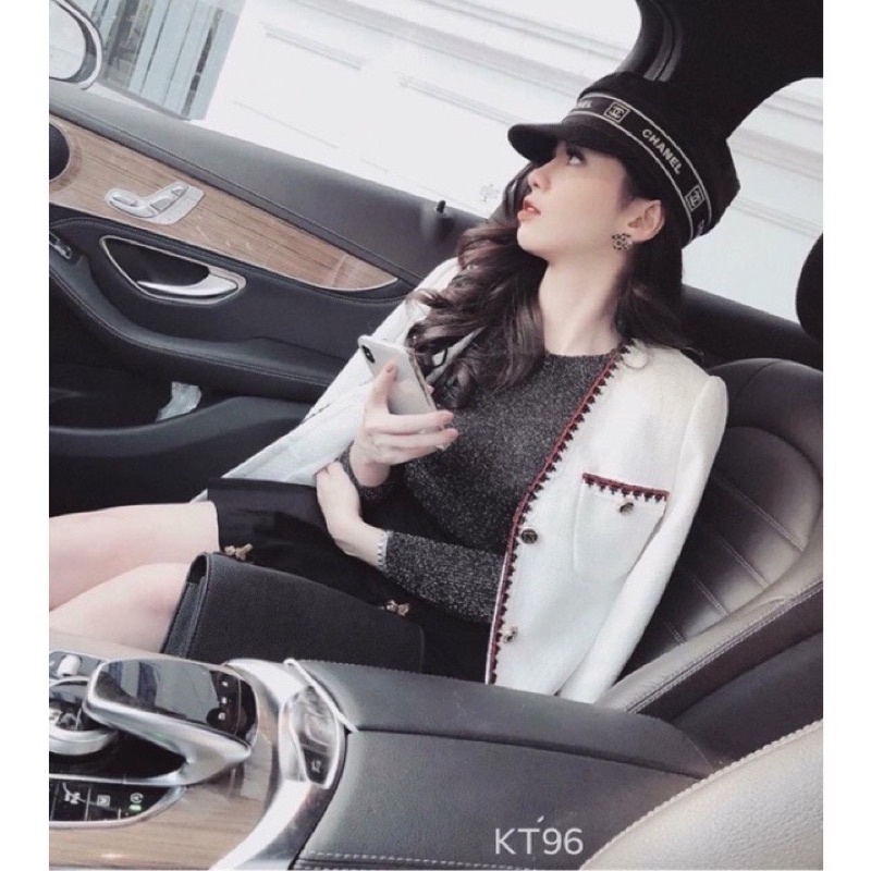 Khuyên tai / bông tai chữ X phối da sz nhỏ cao cấp 🍓