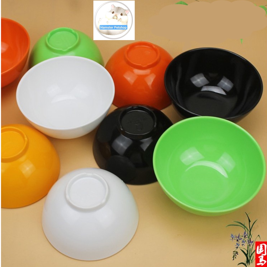 Bát ăn nhựa bóng đẹp cho hamster