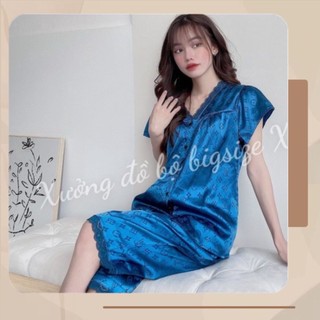 Bộ lửng bigsize gấm cổ tim ren 50-100kg