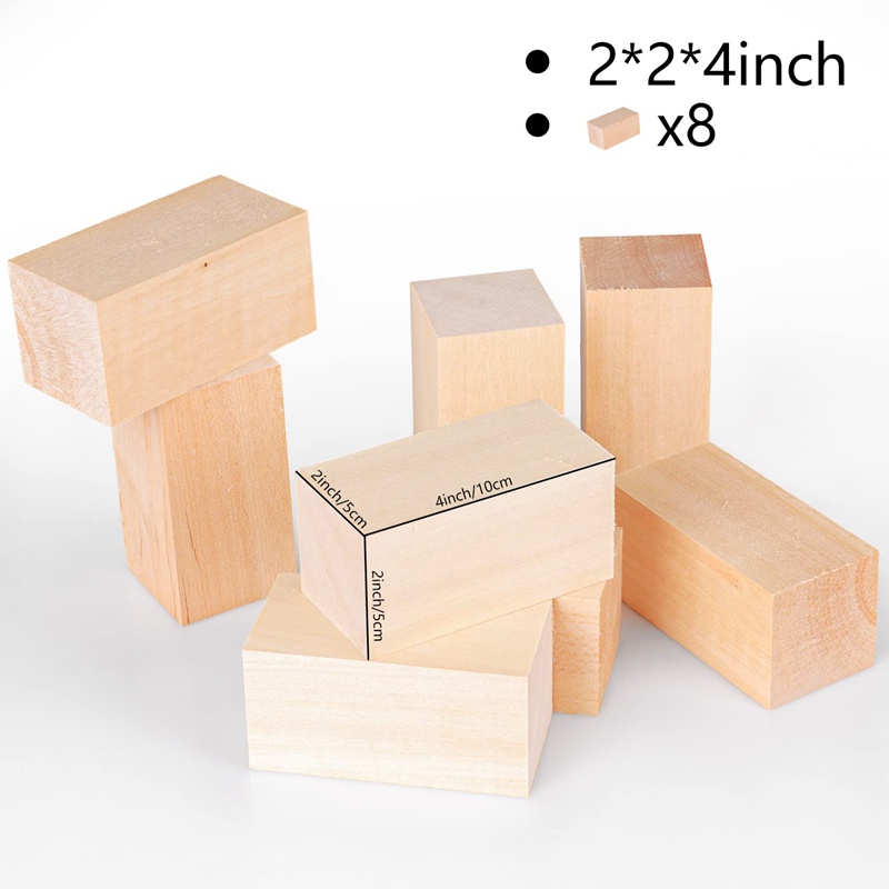 Khối Gỗ Bass Chạm Khắc 4X2X2 Inch Cho Người Lớn Và Trẻ Em