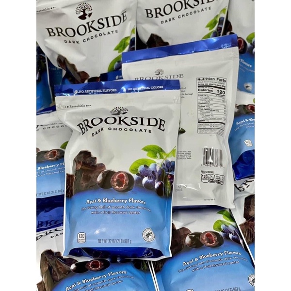 SOCOLA ĐẮNG BROOKSIDE NHÂN VIỆT QUẤT BLUEBERRY 907G