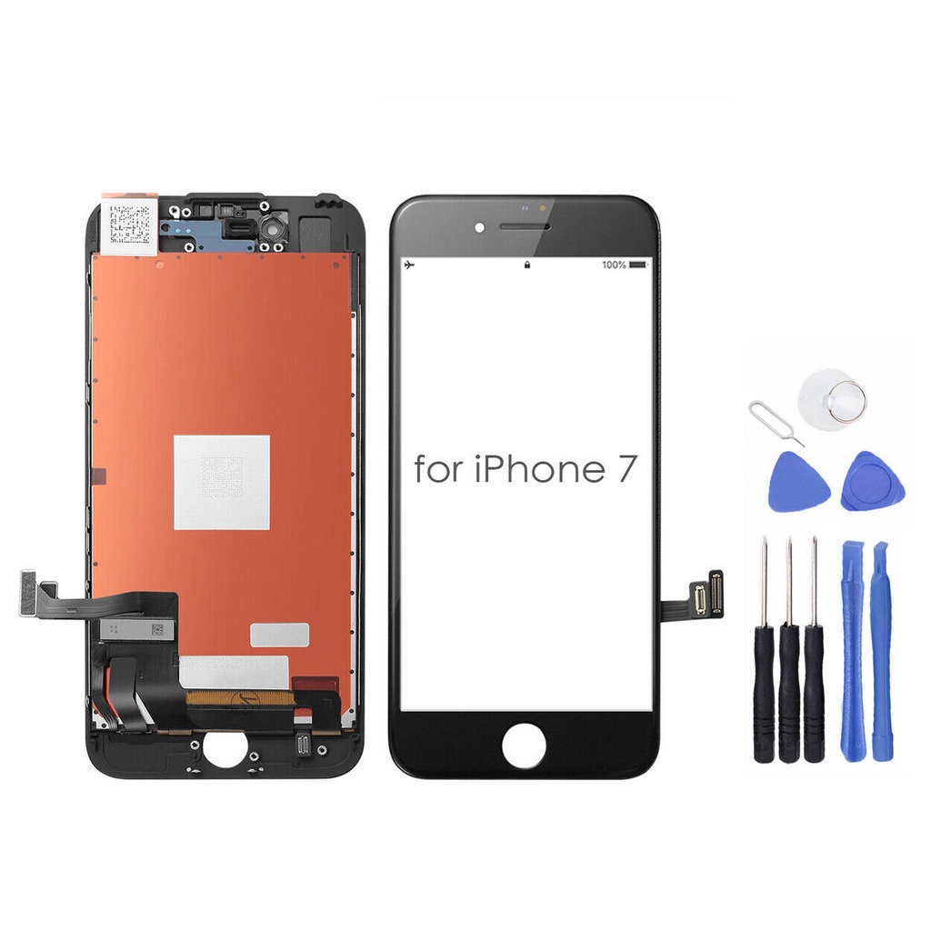 Màn hình thay thế nguyên bộ cho điện thoại IP 7, IP 7 Plus, tặng kèm bộ sửa 9 trong 1.Bán lẻ rẻ như bán buôn