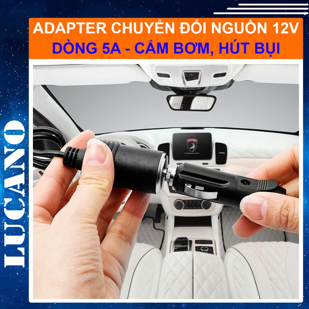 Bộ Chuyển Đổi 12v sang 220v - Bộ Đổi Nguồn 220v sang 12v - Hàng Xịn, Dòng Điện Ổn Định 5A, An Toàn Máy