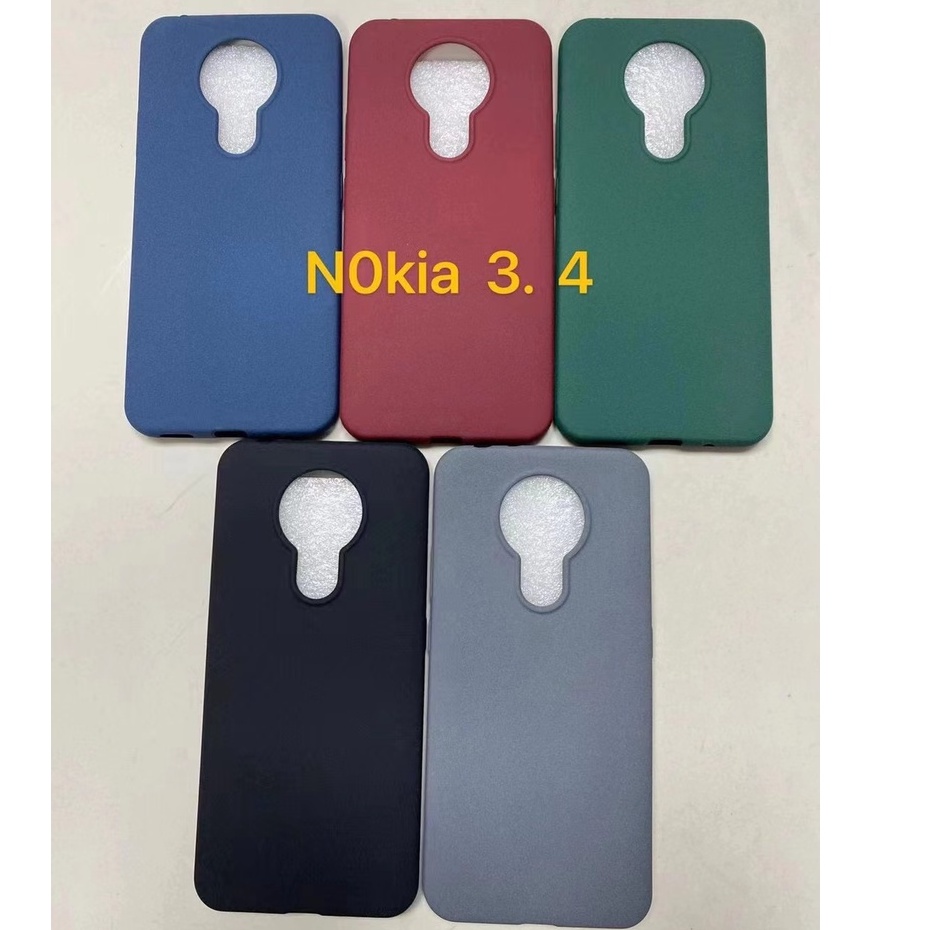 Ốp Điện Thoại TPU Mềm Mặt Nhám Màu Trơn Bảo Vệ Cho Nokia 2.3 3.4 5.3 5.4 6.2 7.2 8.3 5G