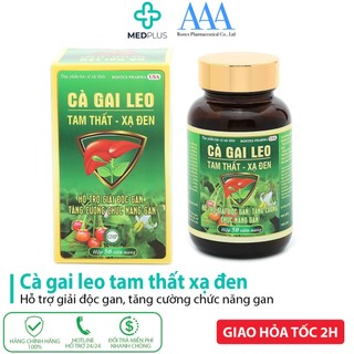 Bổ gan Cà Gai Leo Tam Thất Xạ Đen ROXTECH mát gan, giải độc gan - Chai 50 viên [Cà Gai Leo Tam Thất Xạ Đen]