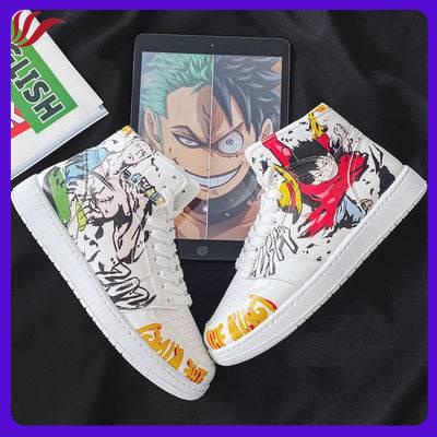 Giày Thể Thao Cổ Cao Phong Cách Anime One Piece Cá Tính Cho Nam Mùa Đông 2021 1 Nam Thời Trang Giản Dị Phù Hợp Với Tất Cả