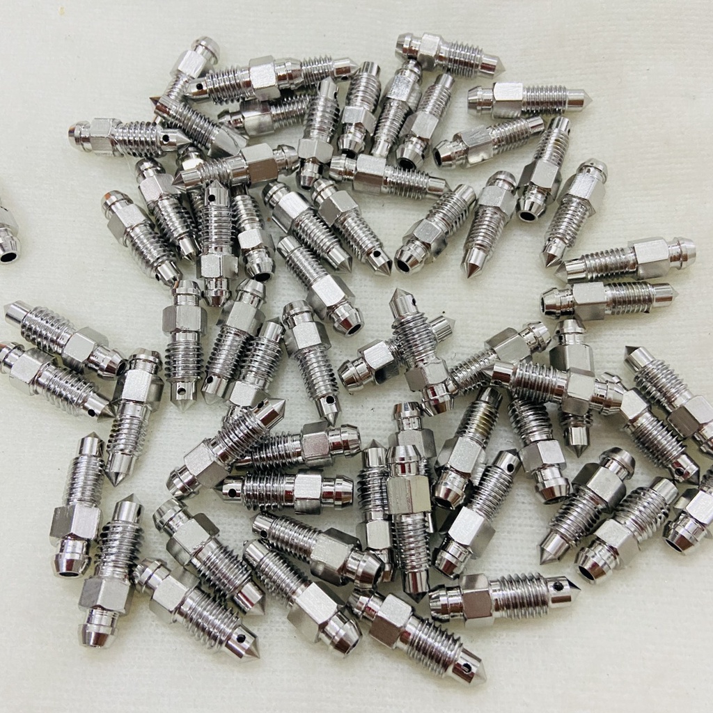 Ốc xả gió inox 304 siêu sáng 7 li - 8 li thông dụng cho Yamaha - honda