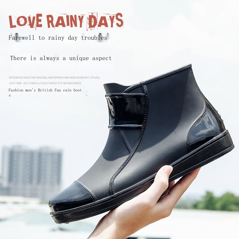 Giày Bốt Cao Su Đi Mưa / Làm Việc / Rửa Xe Hơi Chống Trượt / Thấm Nước Cho Nam