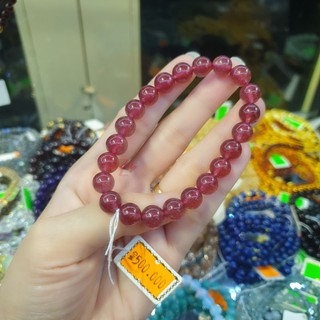 [VIP]Vòng tay đá dâu hồng đẹp