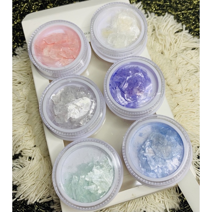 Xà cừ giấy trang trí móng nail