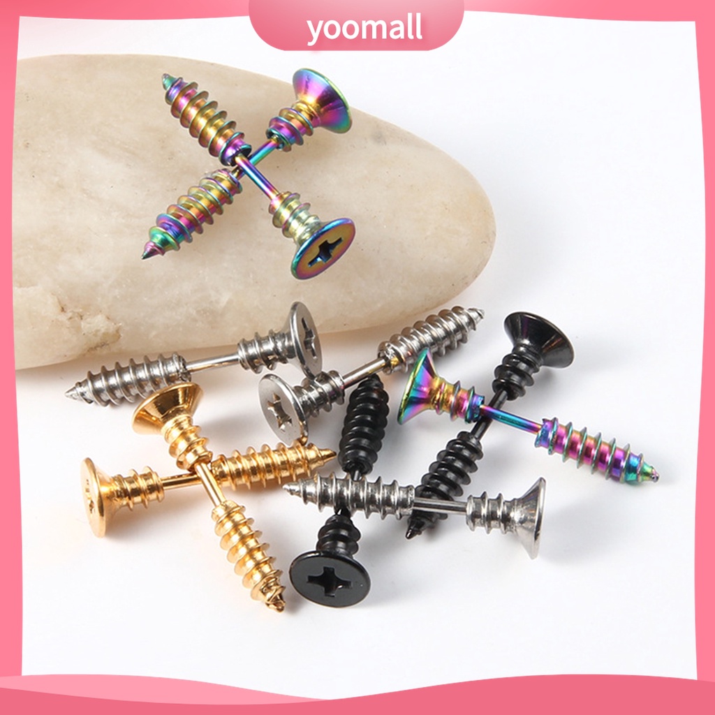 Khuyên Tai Hình Ốc Vít Hai Mặt Thời Trang Cá Tính