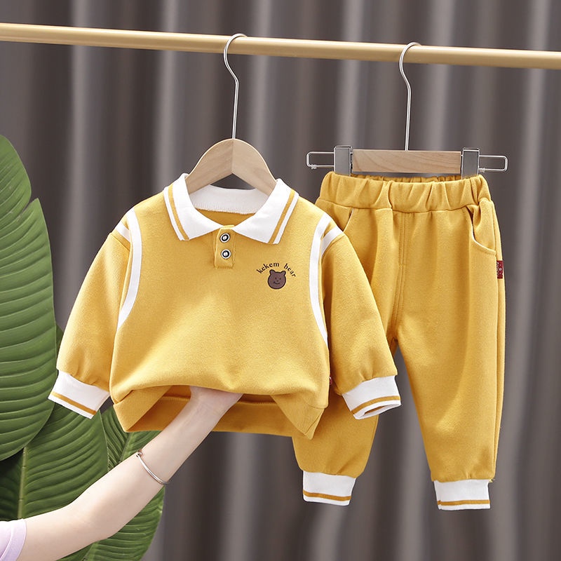 Set Đồ Thời Trang Xuân Thu 2022 Gồm Áo Sweater Tay Dài Phong Cách Mới Cho Bé Trai