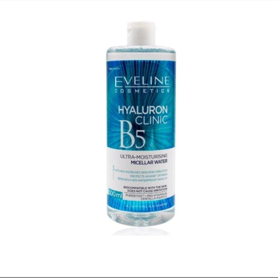 Nước tẩy trang Eveline Hyaluron Clinic B5 dưỡng ẩm 3 trong 1