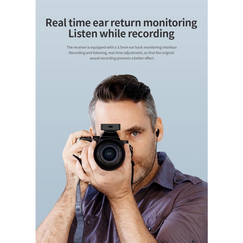 Hệ Thống Micro Không Dây YTOM TX Dành Cho Điện Thoại / Máy Tính Bảng / Máy Ghi Âm / Máy Quay Phim PK Comica Rode