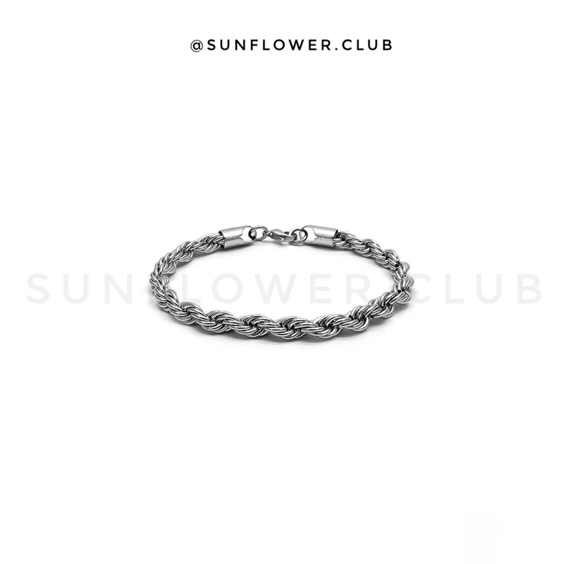 Vòng tay Xích mảnh đơn giản lắc tay thép không gỉ không bay màu 12 13