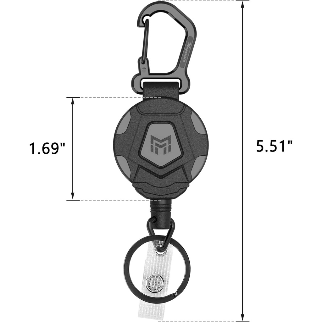 Móc Khóa Có Thể Rút Lại  Bằng Thép 31.5 "