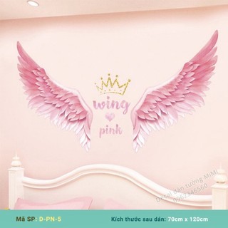 Decal dán tường Hàn Quốc mẫu Cánh tiên thiên thần