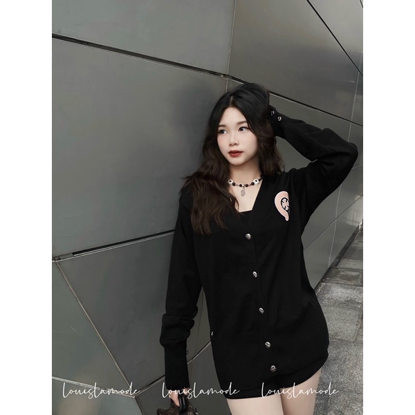 Áo Khoác Len Cardigan CH Chữ Thập