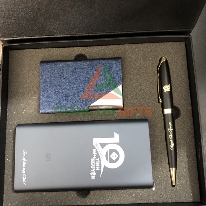 Giftset - Bộ quà tặng Khắc Tên in logo  quà tặng cao cấp tặng thầy cô, bạn bè