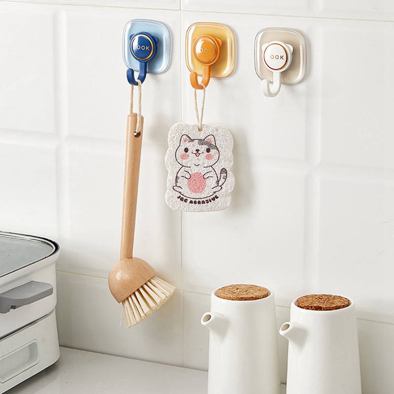 Bộ 4 Móc Treo Đồ Dán Tường / Cửa Lưng Không Để Lại Dấu Vết