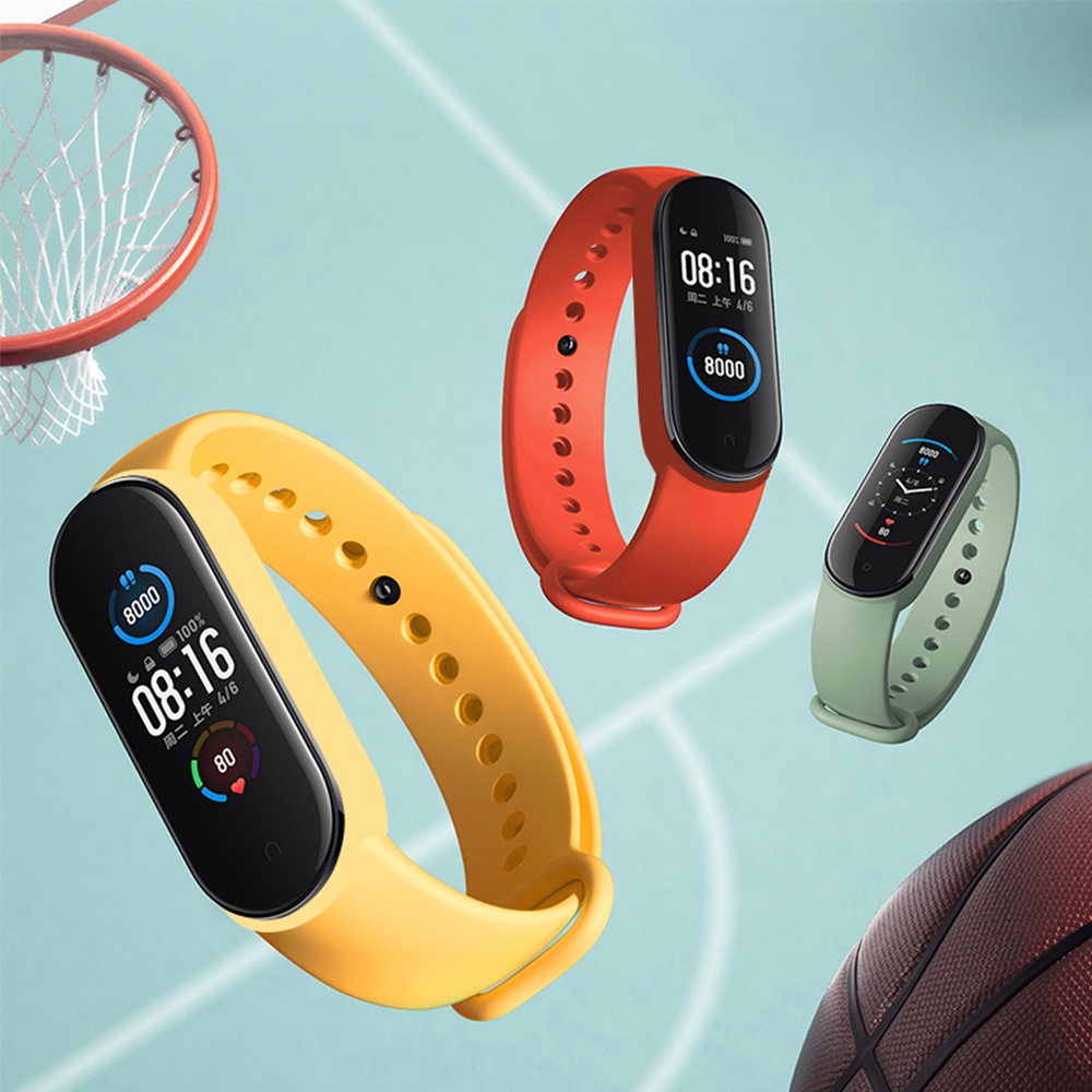 Dây đeo đồng hồ cho Xiaomi Mi Band 6 5 4 3 Vòng đeo tay Silicone Vòng đeo tay Dây đeo cổ tay MiBand 3 4 Phụ kiện đồng hồ