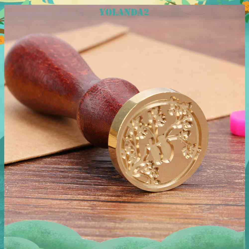 Con Dấu In Sáp Niêm Phong Thiệp Cưới Phong Cách Retro