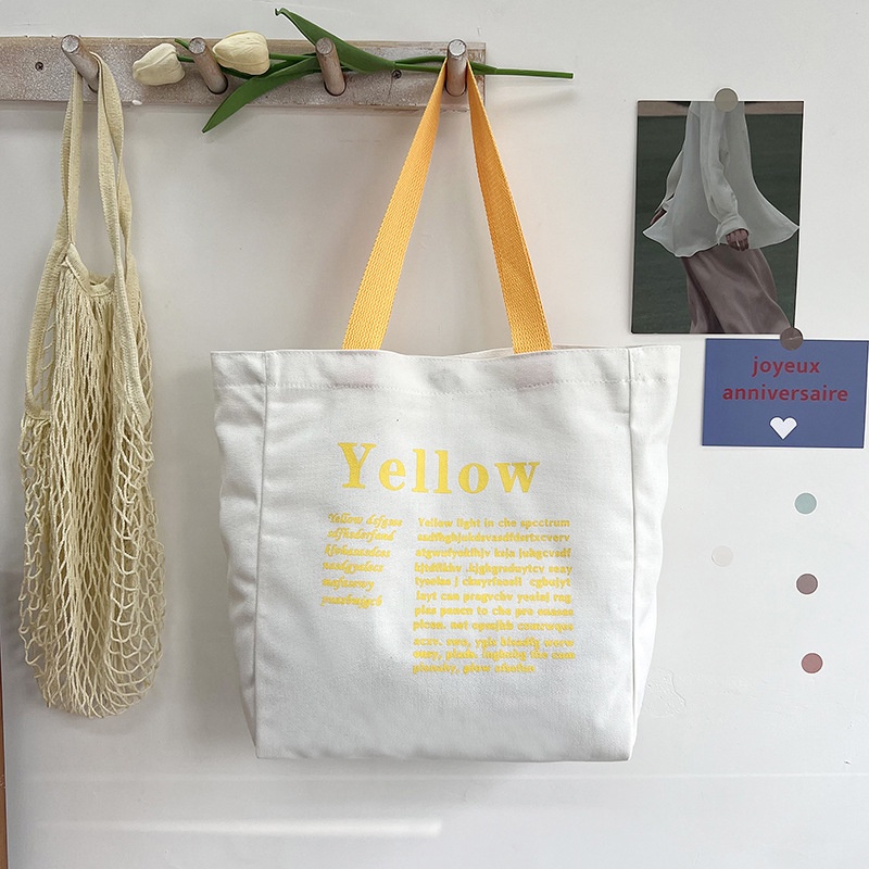 Túi Xách Canvas Sức Chứa Lớn Phong Cách Hàn Quốc Thời Trang Cho Nữ