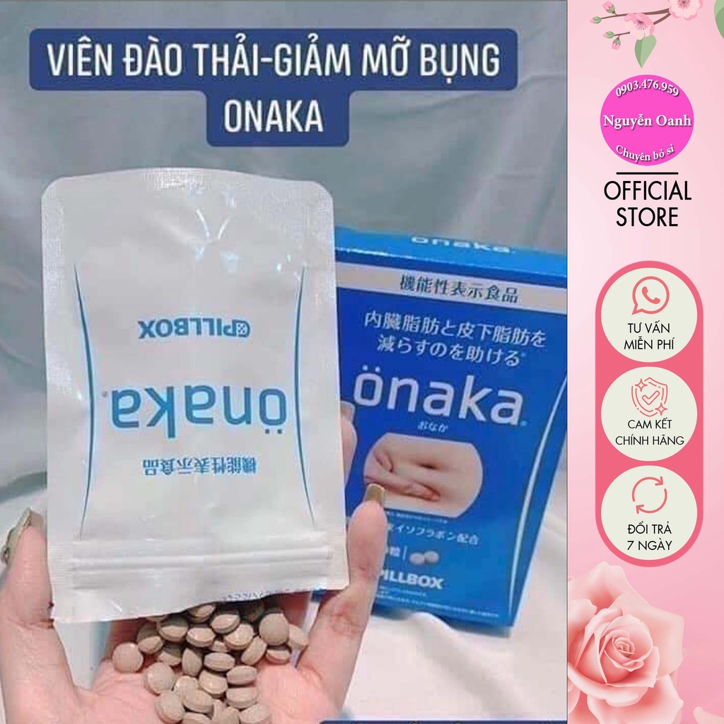 ( Chính Hãng ) Viên uống Onaka Nhật Bản giúp tan mỡ bụng, giảm cân hiệu quả hộp 60 viên - CO122