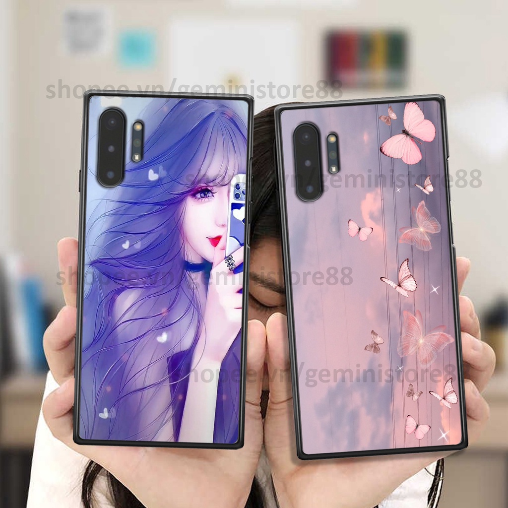 Ốp Samsung Note 10 / Note 10 Plus / Note 10+ in hình cô gái xinh đẹp đáng yêu đầy phong cách, cá tính