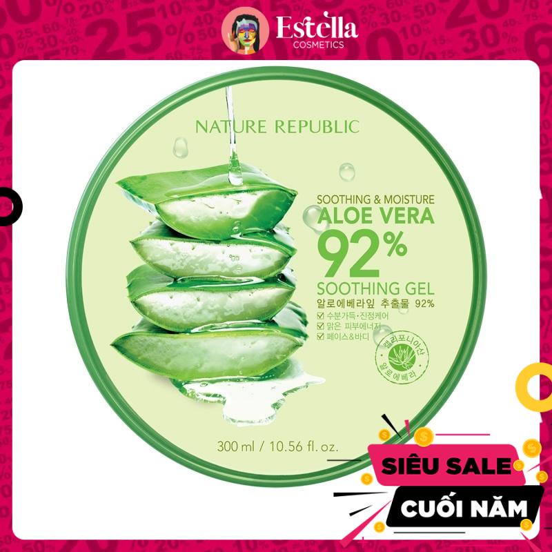 Gel Lô Hội Nature Republic Soothing & Moisture Aloe Vera 92% 300ml