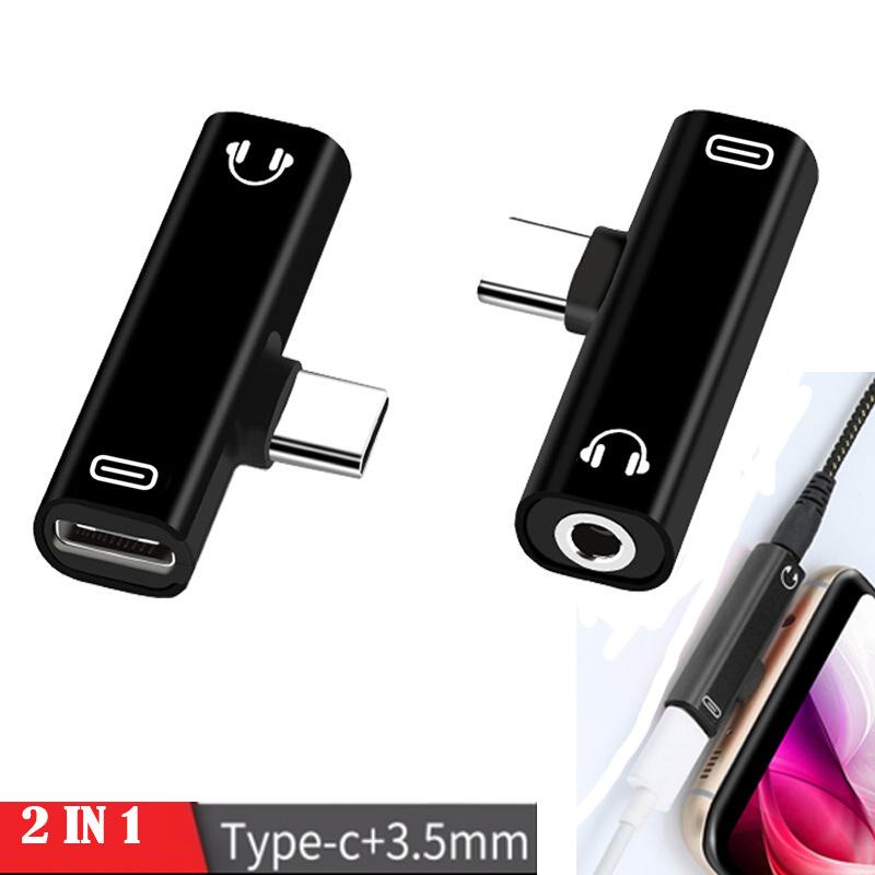 Đầu Chuyển Đổi Tai Nghe 2 Trong 1 Type C Sang 3 5Mm