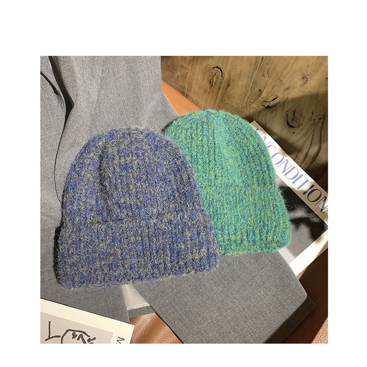 Mũ Len Dệt Kim Dày Dặn Giữ Ấm Tai Thời Trang Thu Đông Dành Cho Nữ