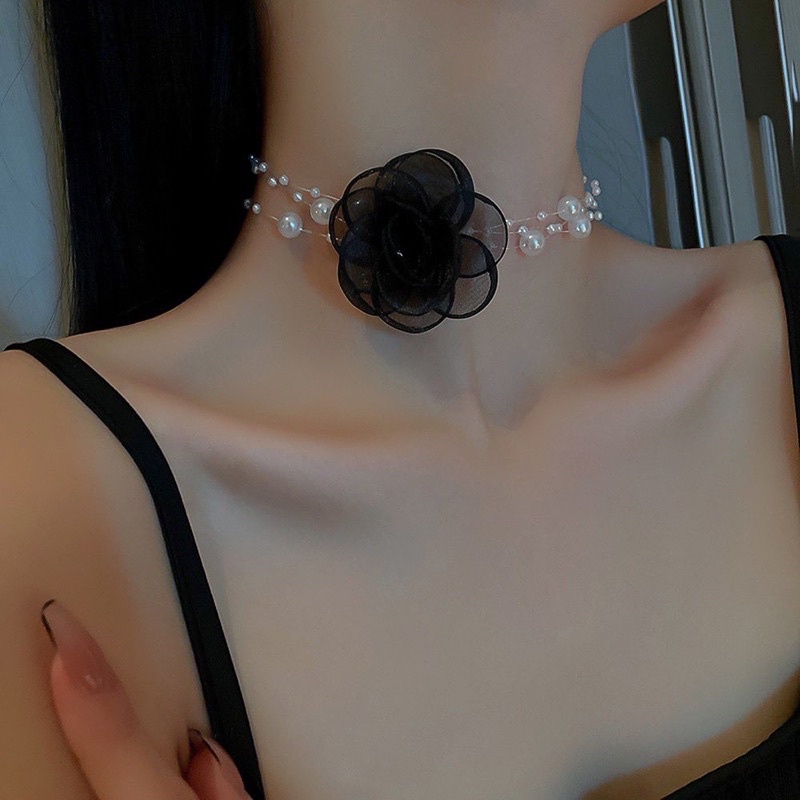 Vòng Cổ Choker Hoa Hồng 🌹🌹