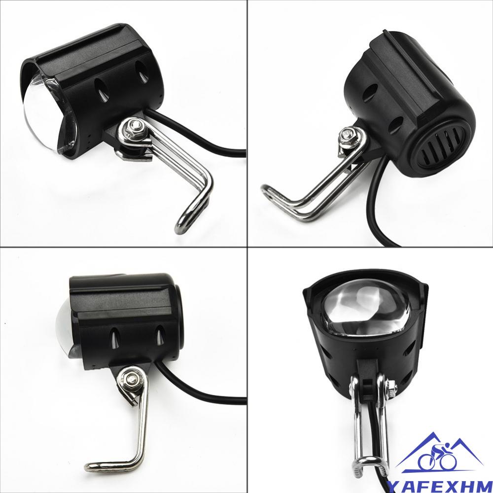 Đèn Pha LED 36-60V Độ Sáng Cao Có Còi Cho Xe Đạp