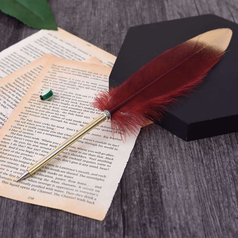 1 Bút Bi Hình Lông Vũ Sáng Tạo