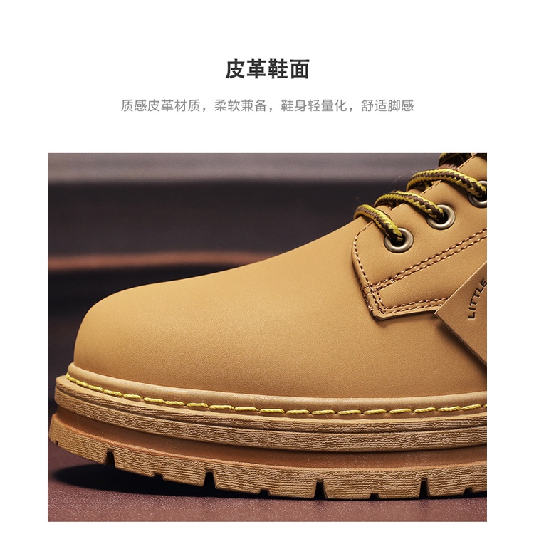 [ZY Martin boots Martin] Giày Bốt Nam. Giày Bốt Lót Len Cashmere Chống Thấm Nước Thời Trang Giày Boot Phong Cách Trẻ Trung Cá Tính Dành Cho Nam Giày Boot Phong Cách Trẻ Trung Cá Tính Dành Cho Nam Áo Mưa Chống Thấm Nước Tiện Dụng Dép Quai Ngang Chống Trượt