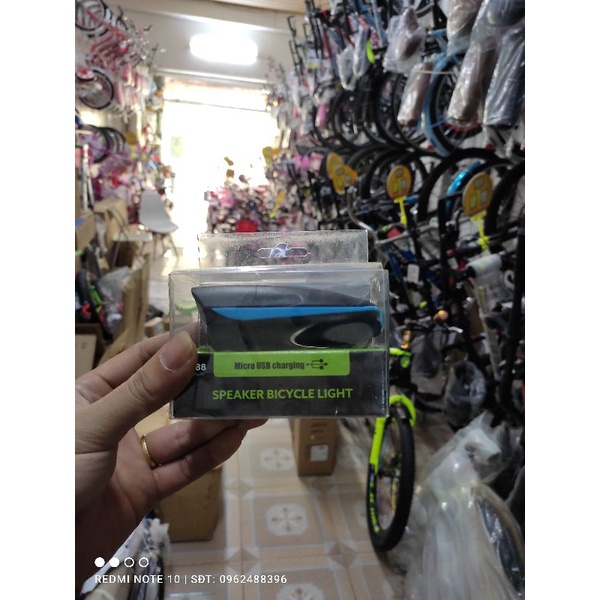 Đèn kết hợp còi xe đạp 7588